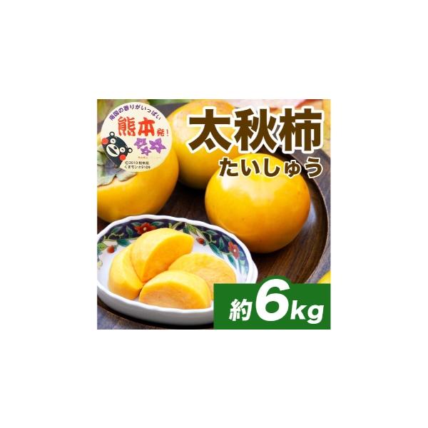 果物類 柿 熊本県 - 太秋柿 約6kg （ 16 〜 30玉 ） 柿 カキ 果物 かき くだもの 果実 フルーツ 果肉 果汁 国産 熊本県産 2026年10月上旬から11…