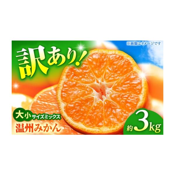 果物類 みかん 熊本県 山鹿市 先行予約 温州みかん 訳あり サイズミックス 3S-3L 約3kg みかん 蜜柑 サイズ 不選別 家庭用 柑橘 フルーツ 果物 …