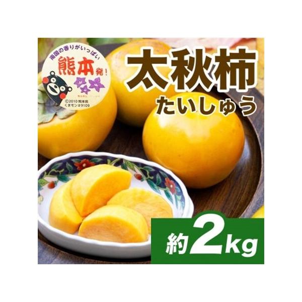 【先行予約】 熊本県産 秋の味覚 新触感 甘い 柿 太秋柿 約2kg(4〜8玉)(益城町)【配送不可地域：離島】【1687215】 熊本県益城町