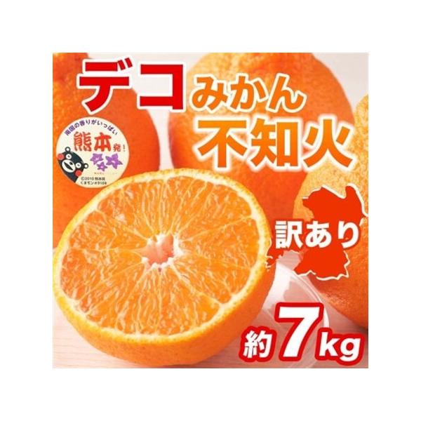 【先行予約】熊本県産 訳あり 不知火 濃厚な甘み!と爽やかな酸味! デコみかん 約7kg(益城町)【1726343】 熊本県益城町